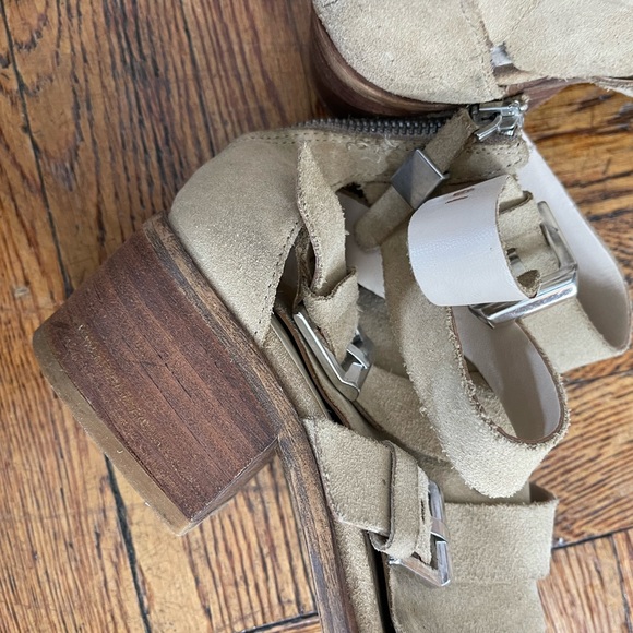 ZARA woman suede cut out strappy boot - Picture 7 of 14